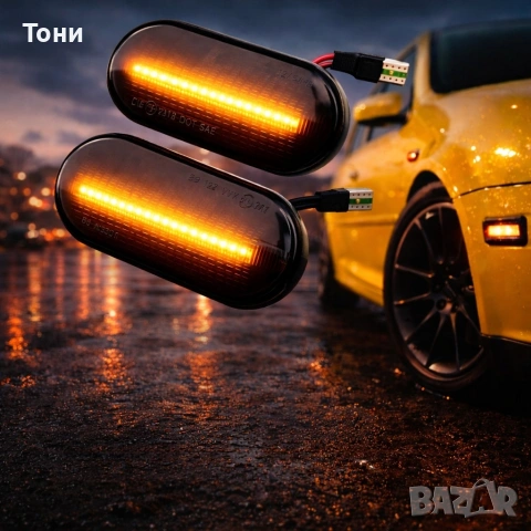 Динамични мигачи за огледала за VW Golf 3 4 Passat Seat Skoda, снимка 4 - Аксесоари и консумативи - 53626536