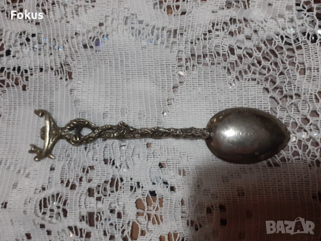 Стара антикварна малка колекционерска лъжичка Италия - N4, снимка 5 - Антикварни и старинни предмети - 53698280