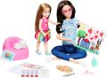 Комплект за игра Barbie Art Therapy с кукла терапевт, малка кукла с  емоджи тениска и аксесоари, снимка 1