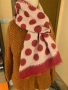 Разкошен шал с десен точки( вълна и вискоза), снимка 5