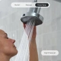 Нов Високонапорен душ филтър за кожа и коса 3 режима твърда вода тройна филтрация, снимка 6