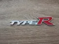 Honda Type R емблема бяло с червено, снимка 1