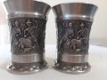Немски чаши за ракия от калай Antik * Vintage, снимка 3