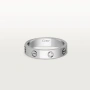 CARTIER Love White Gold 1 Diamond Small Model Пръстен, снимка 8