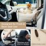Столче за кола Lesure за средно куче - Водоустойчива седалка за кола, до 12 кг, 58x56x33 см, бежово, снимка 2
