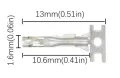 2.54mm Dupont конектори за кримване (M / F)- без пластмаса, снимка 5