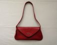 Малка дамска чанта от естествена кожа в червен цвят, снимка 1 - Чанти - 45113863