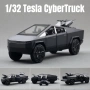 Метални колички: Tesla Cybertruck 1:32 метален модел с ATV, снимка 4