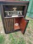 Стар, ретро, античен радио грамофон Philips  аудио комбайн, лампово радио шкаф,немски
