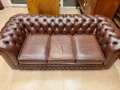 Диван тройка CHESTERFIELD естествена кожа , снимка 2