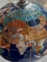 Глобус с инкрустирани полускъпоценни камъни лапис седеф др., снимка 2
