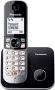 Panasonic KX-TG6851SPB Цифров безжичен телефон, базов модул и слушалка, снимка 1