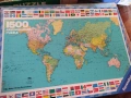 Пъзел "World Map” Ravensburger 1971г. 1500 части , снимка 2
