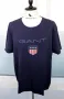 GANT Men Blue Archive Shield Crew Neck Short Sleeve T-Shirt Size 2XL, снимка 1