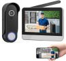 Нов Безжичен видео звънец с 1080P дисплей и двупосочно аудио за дом , снимка 1 - Друга електроника - 45785611