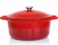 Тенджера от чугун VeoHome Cast Iron Pot 6 L , снимка 6