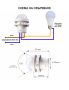 Инфрачервен сензор за движение за включване на лампа 40W 240V, снимка 4