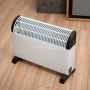 Електрически конвектор 2000 W с термостат – Енергийно ефективен и тих отоплител за всяко помещение, снимка 2