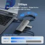 uni USB C хъб 10Gbps, USB C 3.2 Gen 2, 4 порта, снимка 5