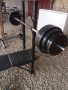 Продавам щанга , тежести 100кг , и лежанка , снимка 1