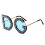 Модни слънчеви дамски очила с D&G форма на стъклата, снимка 2
