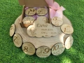 Бебешки дървени месечинки.Подарък за погача. Интересен подарък за бебе, снимка 15