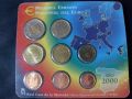 Испания 2000 – Комплектен банков евро сет от 1 цент до 2 евро – 8 монети BU, снимка 2