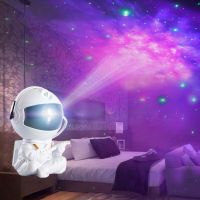 LED лампа проектор астронавт, пресъздаващ звездно нощно небе, снимка 2 - Настолни лампи - 45079307
