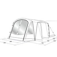 Палатка Outwell Nevada M+Outwell Universal Awning, снимка 2 - Палатки - 45686994