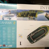 Нова надуваема Лодка Intex Seahawk 2, Помпа + Включени гребла, 2.36 м x 114 см, снимка 5 - Въдици - 45325504