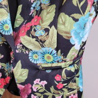 Дамско пролетно сако с флорални мотиви, снимка 3 - Сака - 44953955