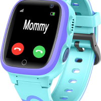 Детски интелигентен часовник LBS Tracker със SOS Anti-Lost Math Game Call Camera Touch Screen, син, снимка 1 - Детски - 45062732