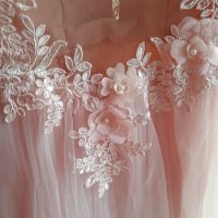 Нежна розова бална рокля ХС/С, снимка 8 - Рокли - 45680637