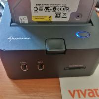 Докинг станция Sharkoon SATA QuickPort Pro 2.5"&3.5"USB 2.0 & eSATA, снимка 4 - Други - 45204379