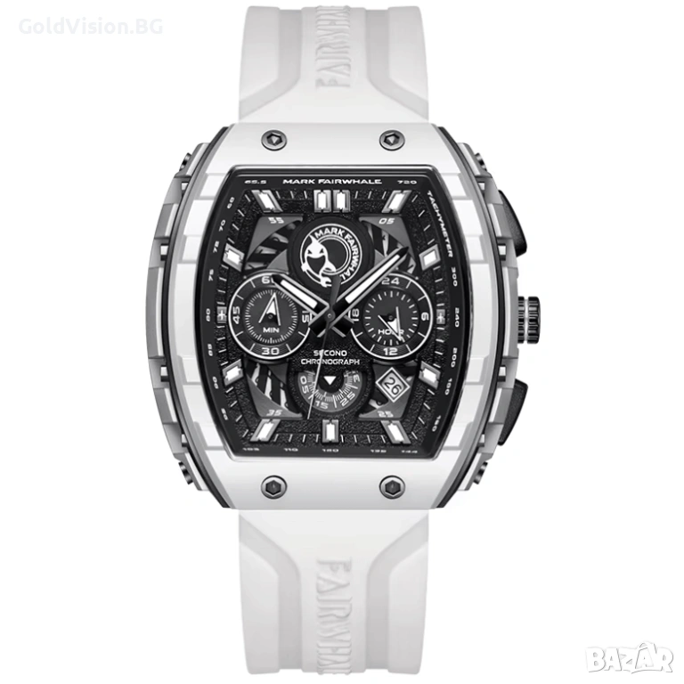 Мъжки часовник Mark Fairwhale – White + ПОДАРЪК, снимка 1