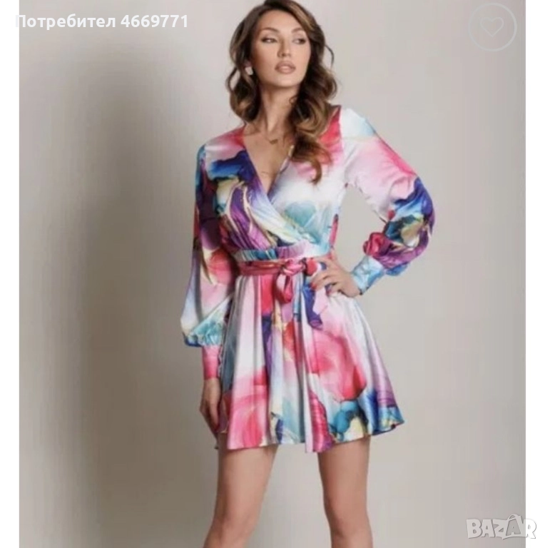 Дамски сатенени рокли, снимка 1