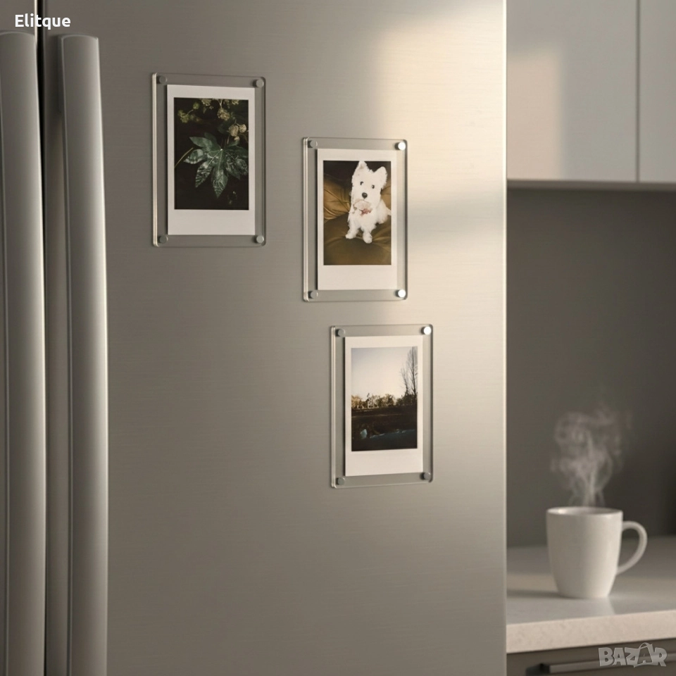 Двустранни магнитни рамки за снимки – комплект 5 броя, снимка 1