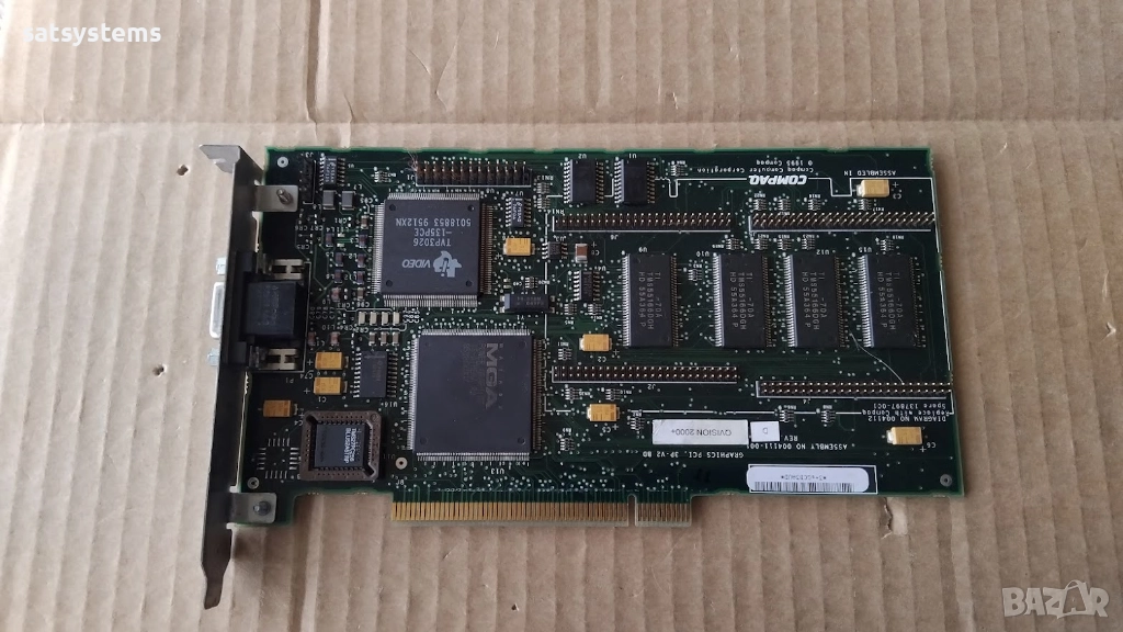 Видео карта Compaq QVision 2000+ V2 4MB PCI, снимка 1