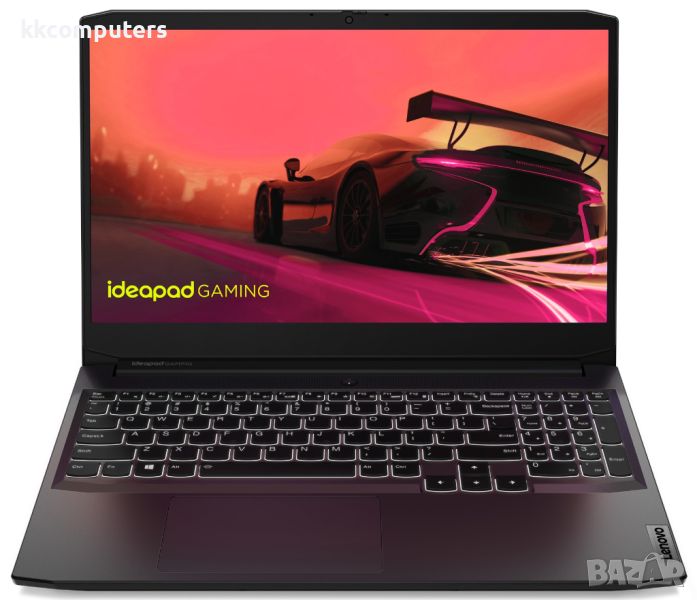 Лаптоп Lenovo IdeaPad Gaming 3 15ACH6, 15.6", Full HD, AMD Ryzen 5 5500H 4C(3.3 - 4.2 GHz, 8 M), NVI, снимка 1