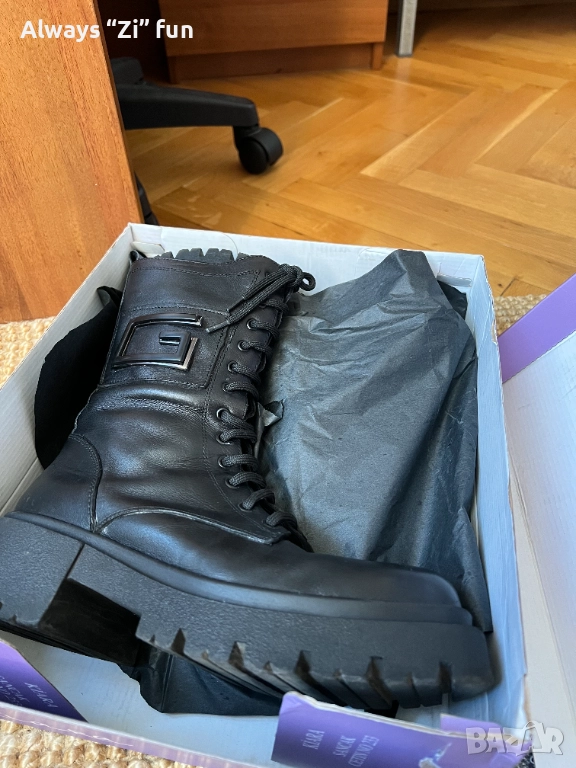 Зимни дамски боти Kiara – естествена кожа, топла подплата, снимка 1