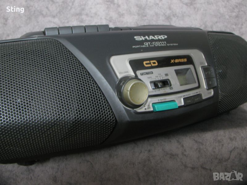 SHARP QT-CD 111 BOOMBOX Радиокасетофон CD от 80те Отличен, снимка 1