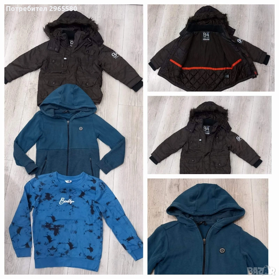 лот за момче, ръст 110-116 см, яке NEXT, суитчър George и други, снимка 1