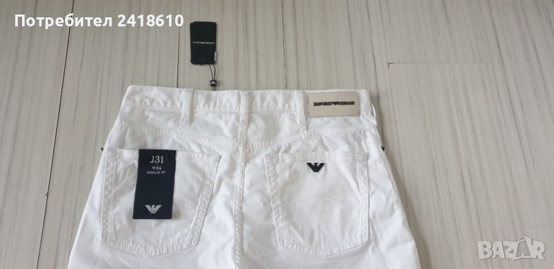 Emporio Armani Stretch Cotton Short Mens Size 34 НОВО! ОРИГИНАЛ! Мъжки Къси Дънкови Панталони!, снимка 1