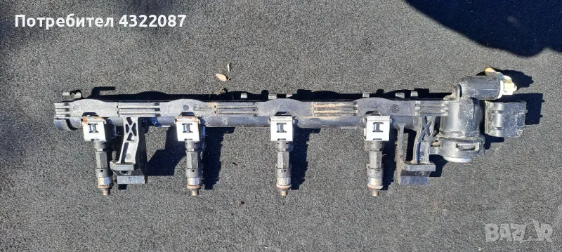 Бензинови дюзи и горивна рейка  FORD FIESTA Форд Фиеста 1.2 60 к.с 2009-2013Г, снимка 1