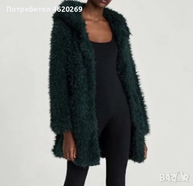 Дамско пухено палто Zara S, снимка 1