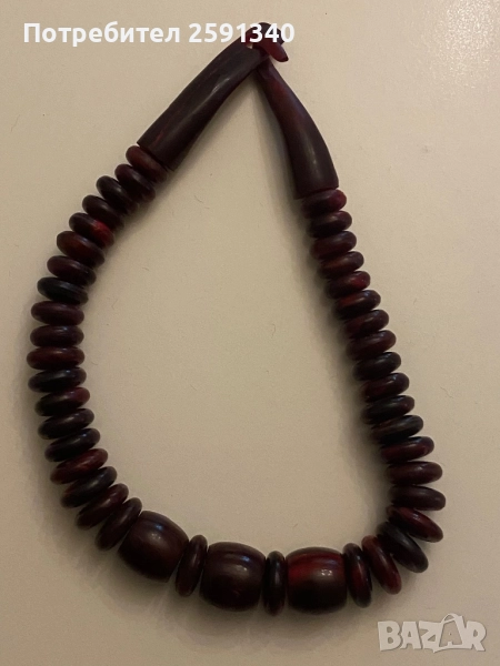 Колие от антични мъниста от рог „Катрин Нол“ или „Герда Лингаард“, снимка 1