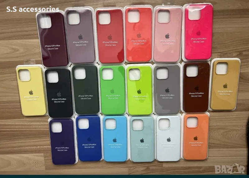 Iphone silicone case /силиконови кальфи / apple 15/15pro/15plus/14/13/7, снимка 1