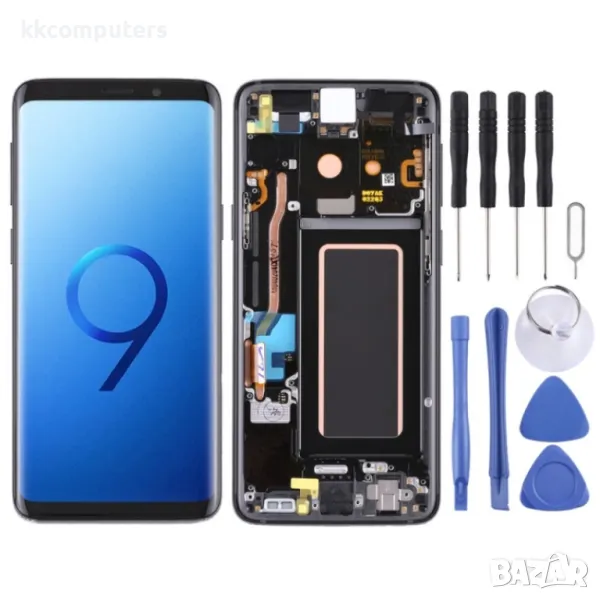 LCD Дисплей и Тъч Скрийн с Рамка за Samsung Galaxy S9 / G960F / G960F / DS / G960U / G960W / G9600, снимка 1