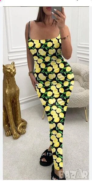 рокля с лимони , снимка 1