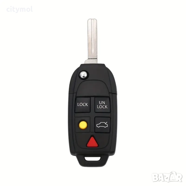 Кутийка за ключ с 5 бутона за VOLVO C70 S40 S60 S70 S80 S90 V40 V70 V90 XC70 XC9, снимка 1